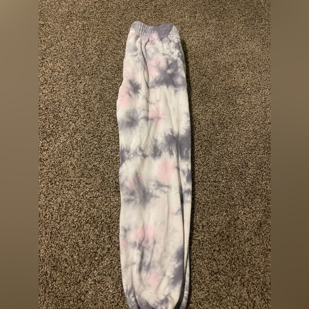 tie dye sweatpants, size small.